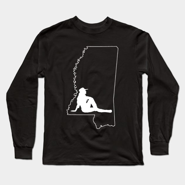 Mississippi Girl Long Sleeve T-Shirt by dryweave